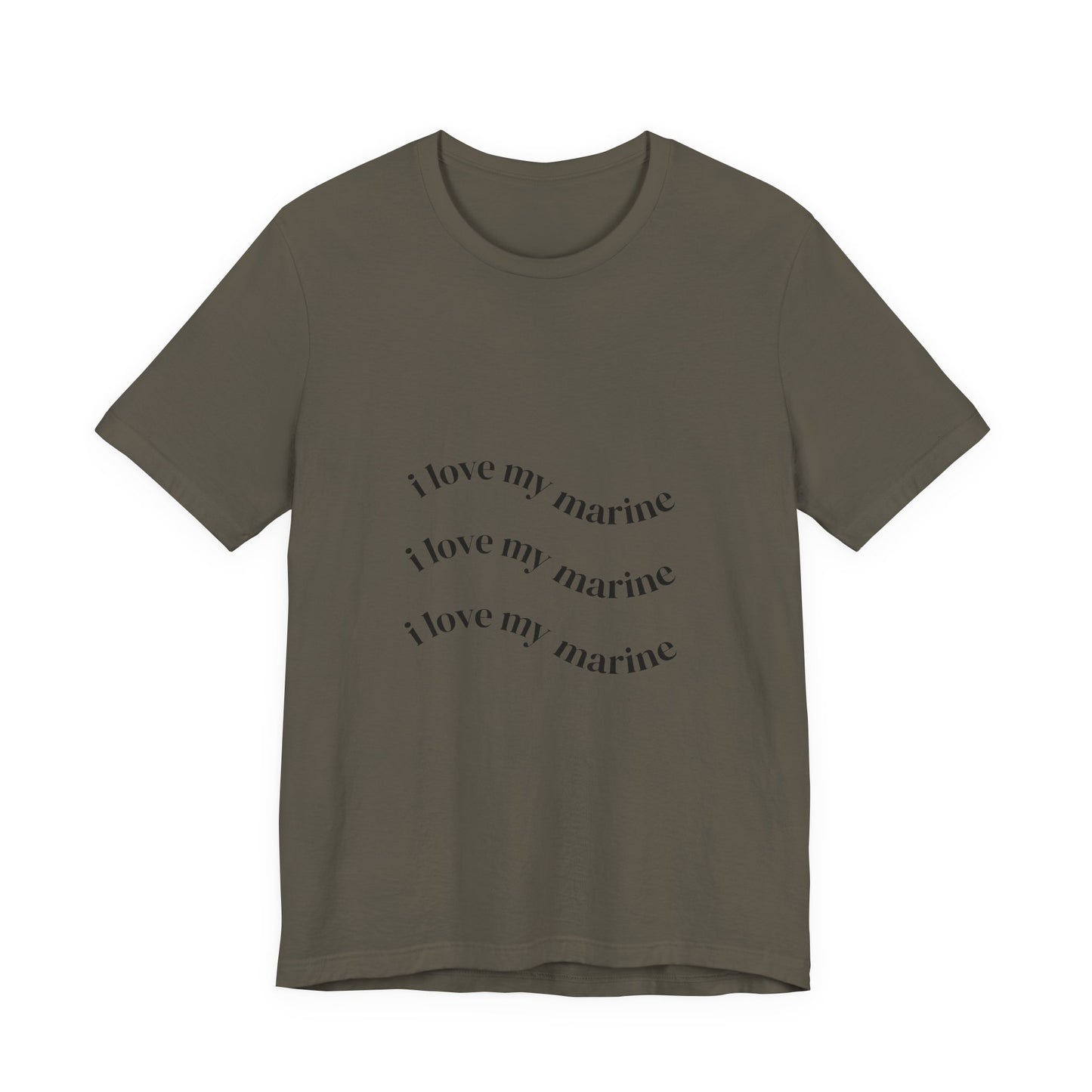 I Love My Marine T-Shirt — Military Support Tee