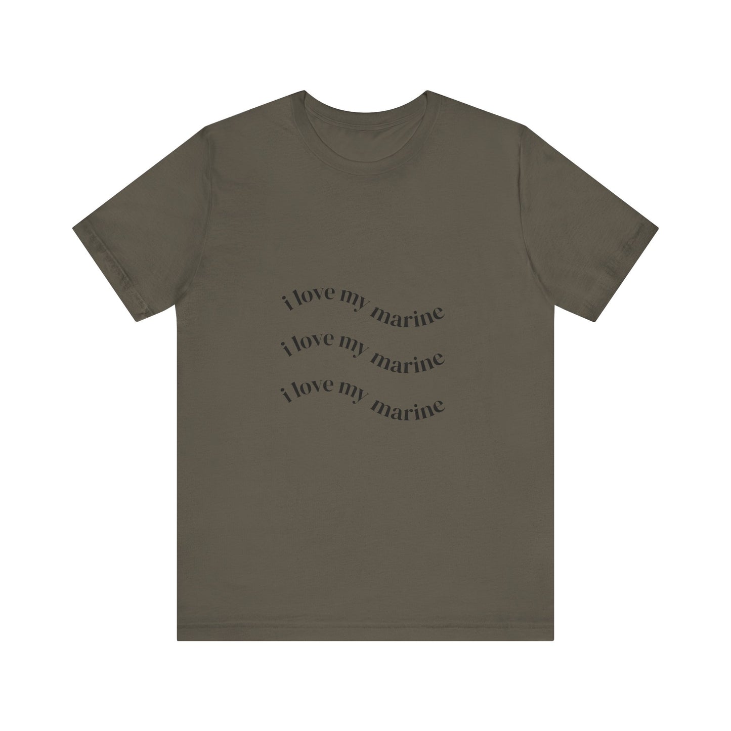 I Love My Marine T-Shirt — Military Support Tee